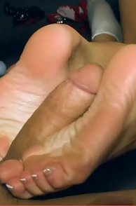 Blonde Hitchhiker Angel Gives A Footjob For A Ride Video