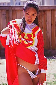 Darling Far East Girl In Cheer Uniform